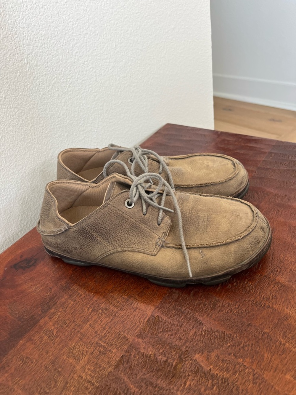Olukai Hamakua Poko‎ Meen's Brown Casual Coastal Vacation Shoes size 9.5